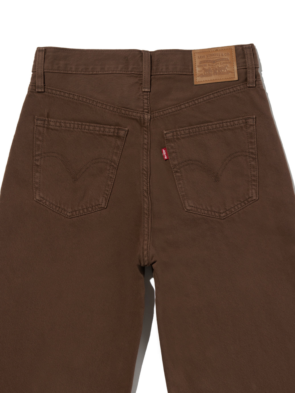 RIBCAGE WIDE LEG ジーンズ ブラウン