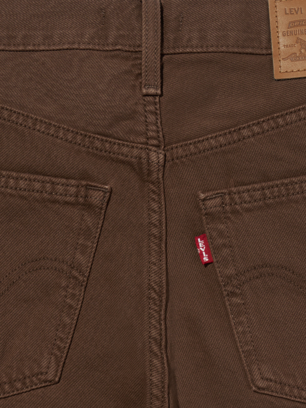 RIBCAGE WIDE LEG ジーンズ ブラウン