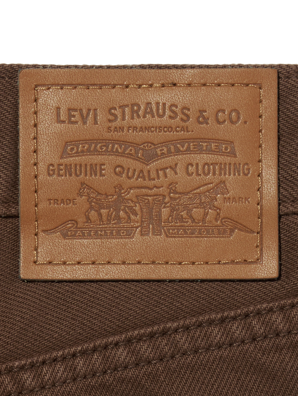 RIBCAGE WIDE LEG ジーンズ ブラウン