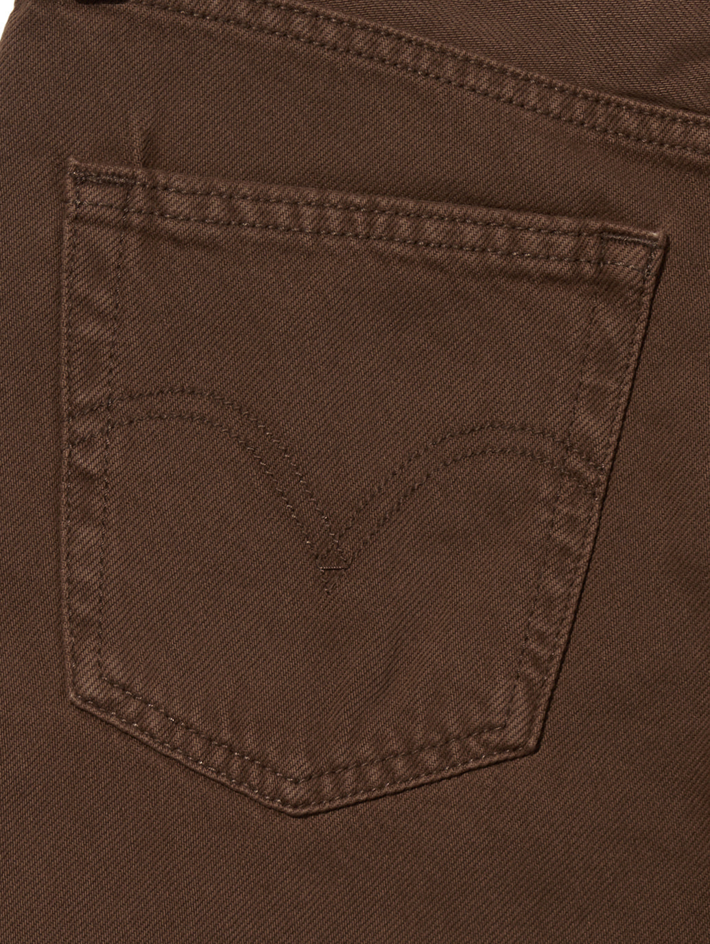 RIBCAGE WIDE LEG ジーンズ ブラウン