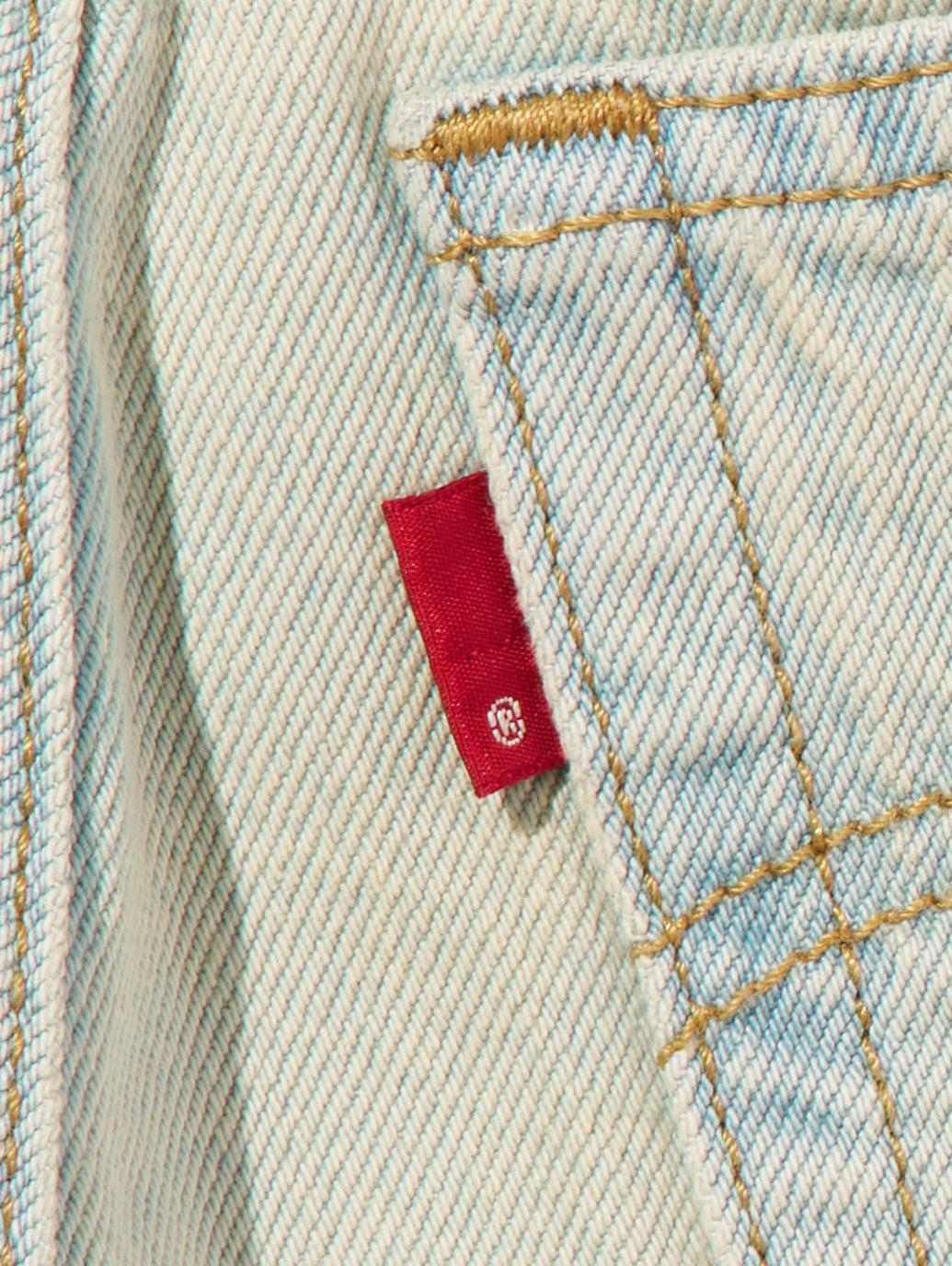 RIBCAGE WIDE LEG ジーンズ ライトインディゴ