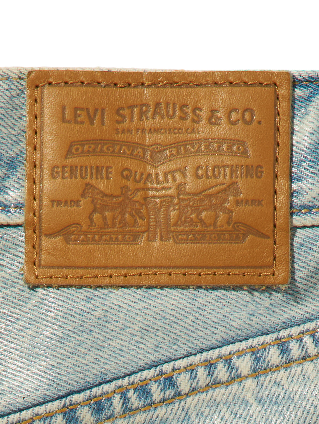 RIBCAGE WIDE LEG ジーンズ ライトインディゴ