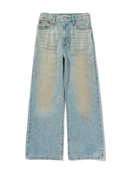 RIBCAGE WIDE LEG ジーンズ ライトインディゴ