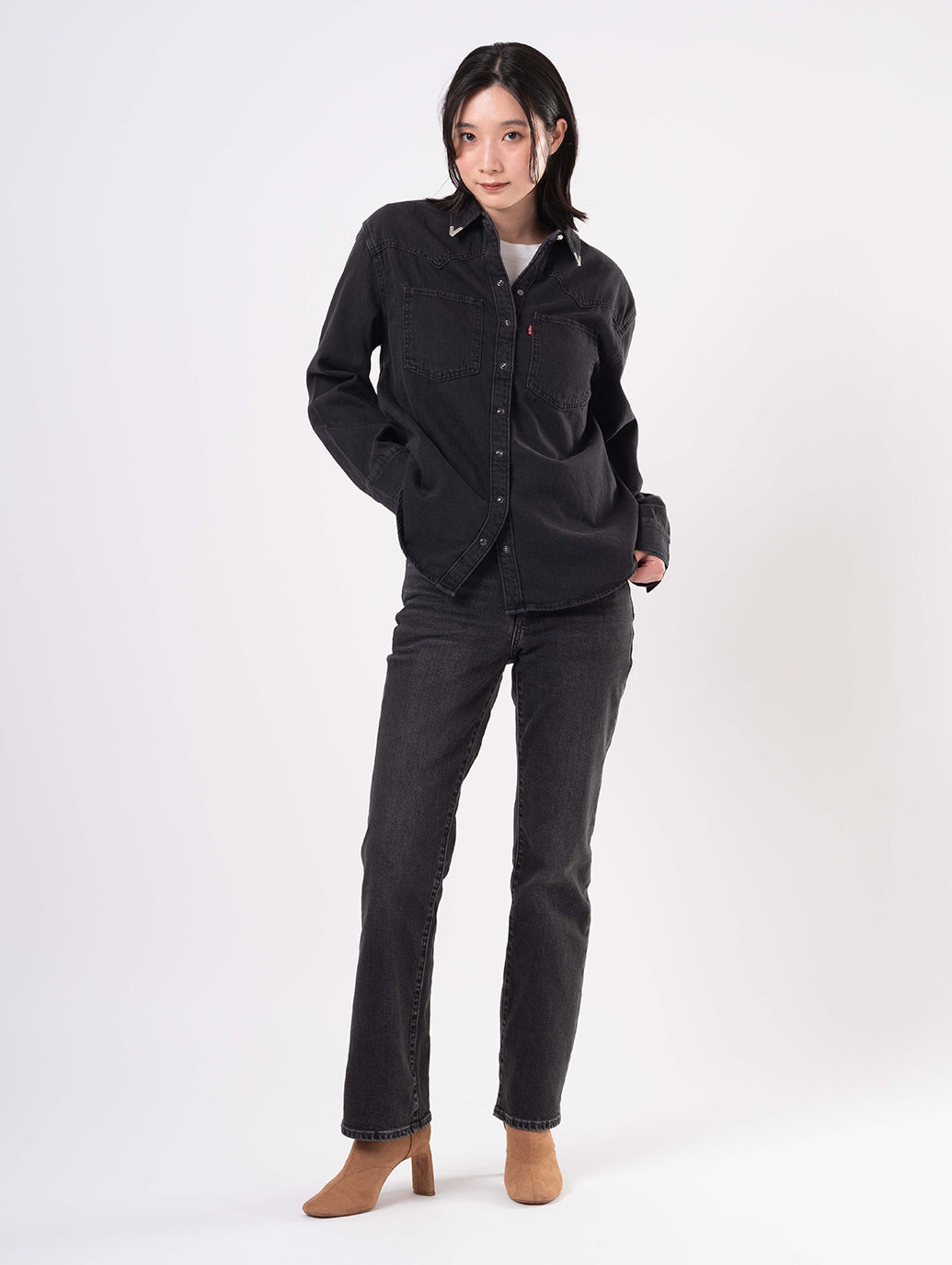 TEODORA ウエスタンシャツ