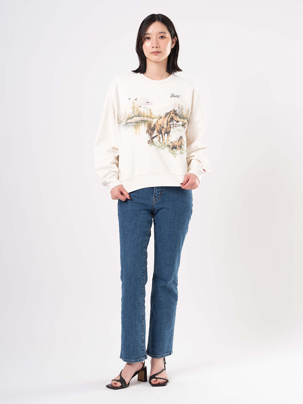 グラフィック ヘリテージ クルーネックスウェットシャツ