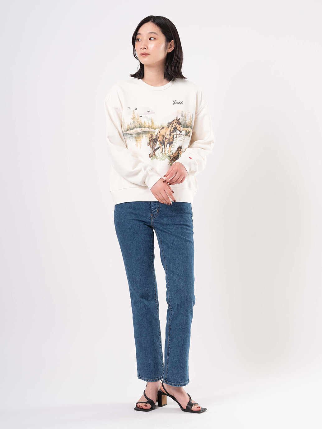 グラフィック ヘリテージ クルーネックスウェットシャツ