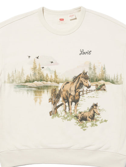 グラフィック ヘリテージ クルーネックスウェットシャツ