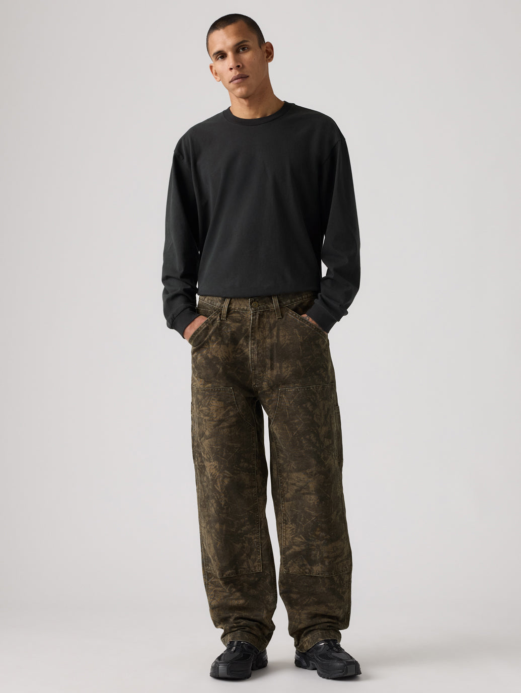 WORKWEAR 568™ ルーズストレートダブルニーパンツ オリーブ