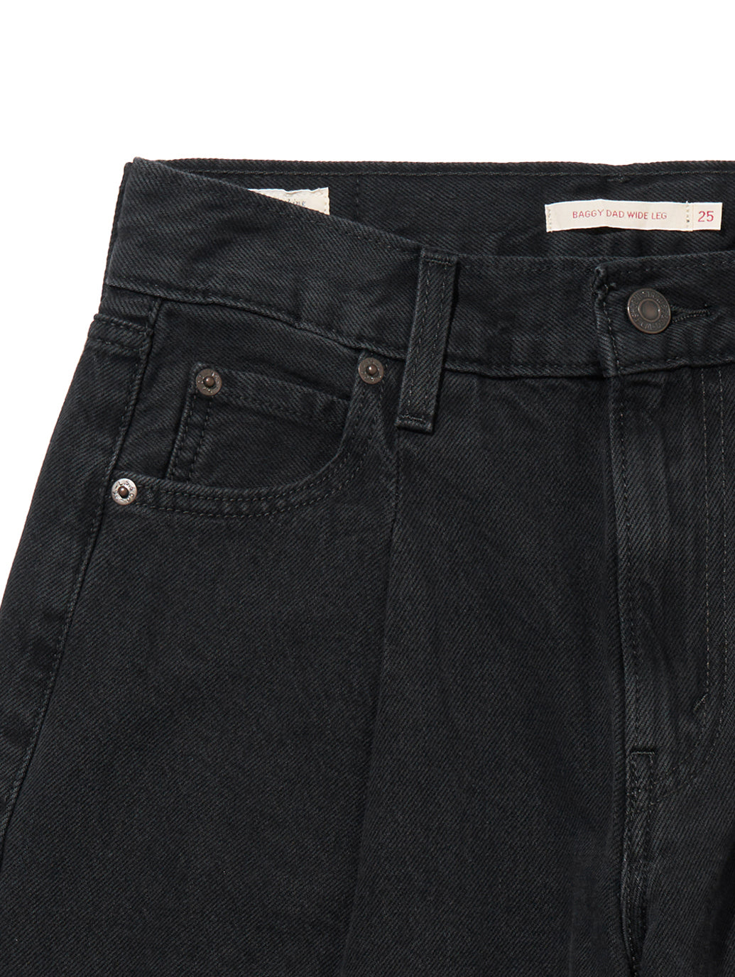 BAGGY DAD WIDE LEG ジーンズ ブラック