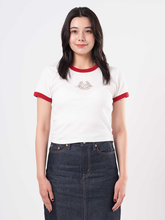 グラフィック ミニ リンガーTシャツ