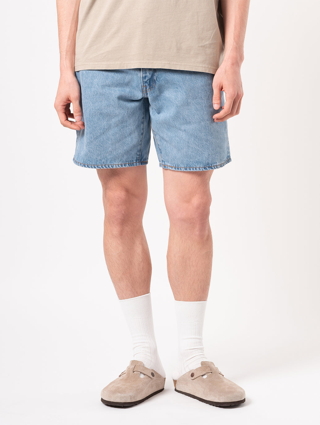 468™ ルーズ ショートジーンズ ライトインディゴ 