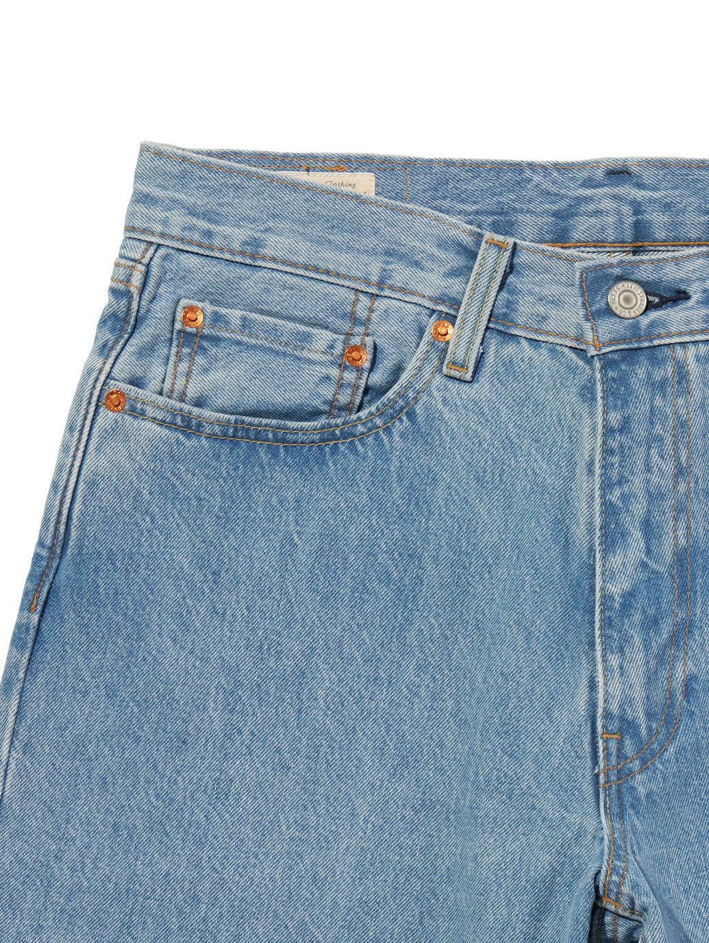 468™ ルーズ ショートジーンズ ライトインディゴ 