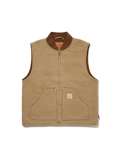 WORKWEAR SANSOME ベスト ベージュ TIGER'S EYE 