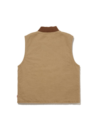 WORKWEAR SANSOME ベスト ベージュ TIGER'S EYE 