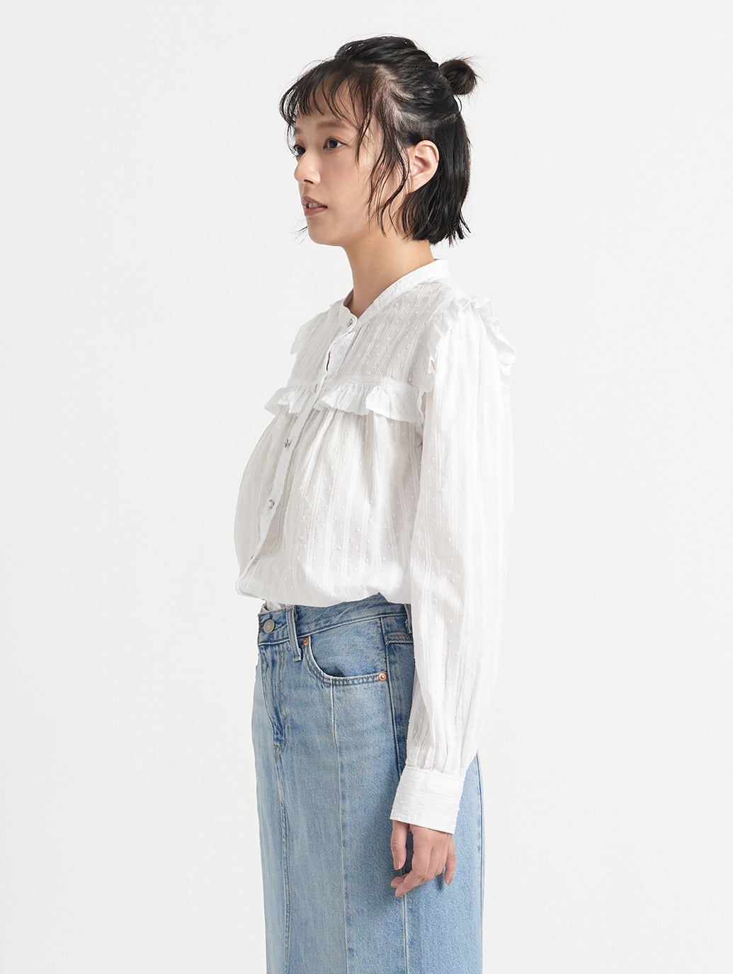 MARIE’S CLOSET GIANNA ブラウス ホワイト BRIGHT WHITE 