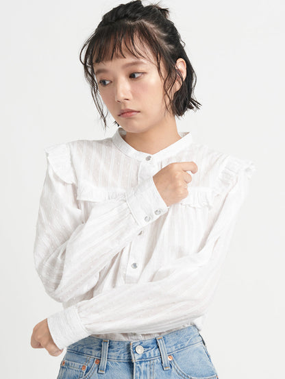 MARIE’S CLOSET GIANNA ブラウス ホワイト BRIGHT WHITE 