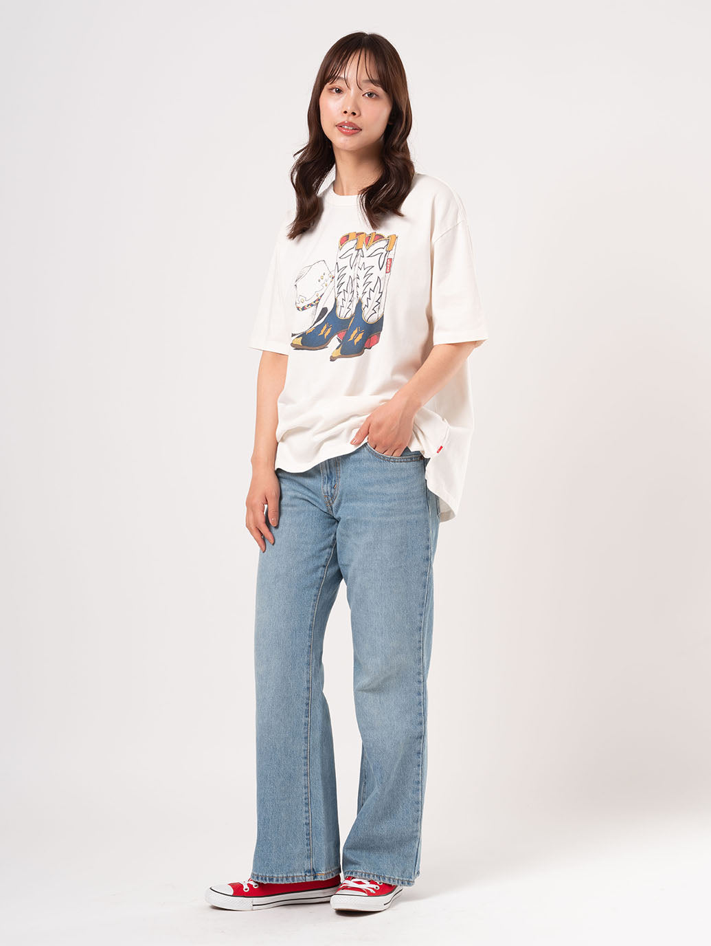 94 BAGGY ジーンズ ブーツカット ライトインディゴ 