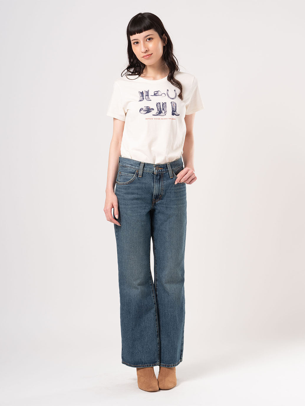 94 BAGGY ジーンズ ブーツカット ミディアムインディゴ 