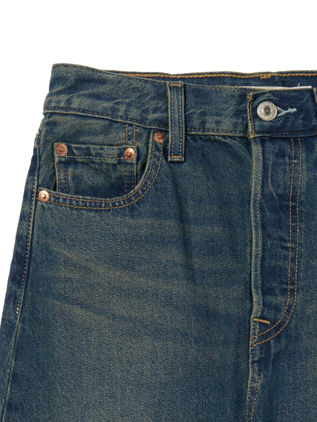 ICONIC ロングスカート ミディアムインディゴ