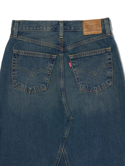 ICONIC ロングスカート ミディアムインディゴ