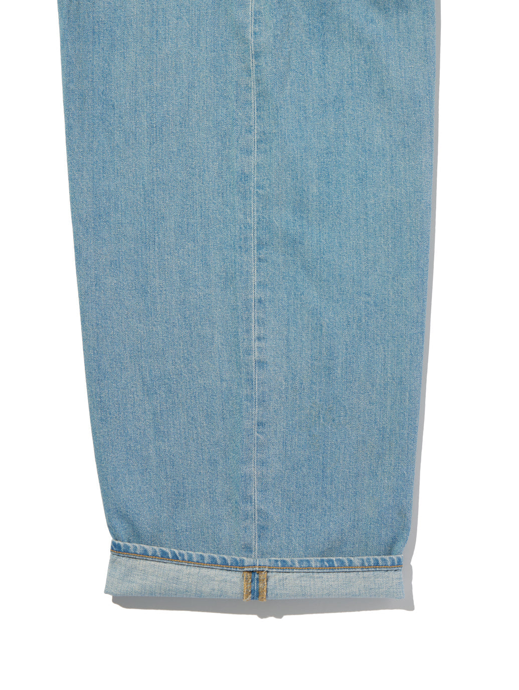 BLUETAB™ ワイドプリーツ CROP ジーンズ ライトインディゴ