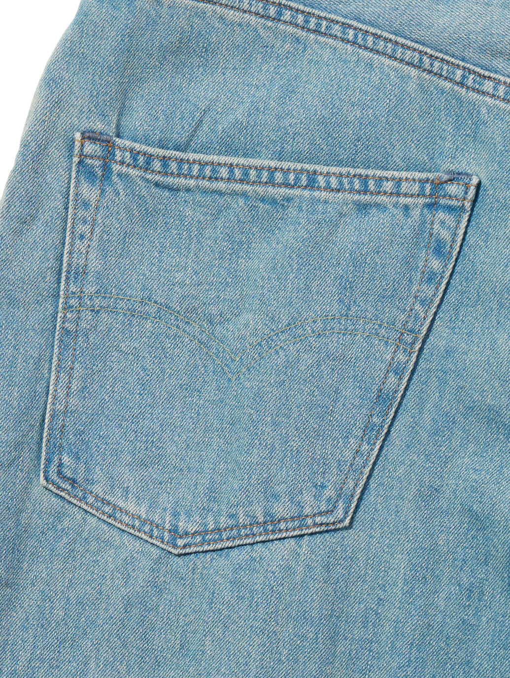 BLUETAB™ ワイドプリーツ CROP ジーンズ ライトインディゴ