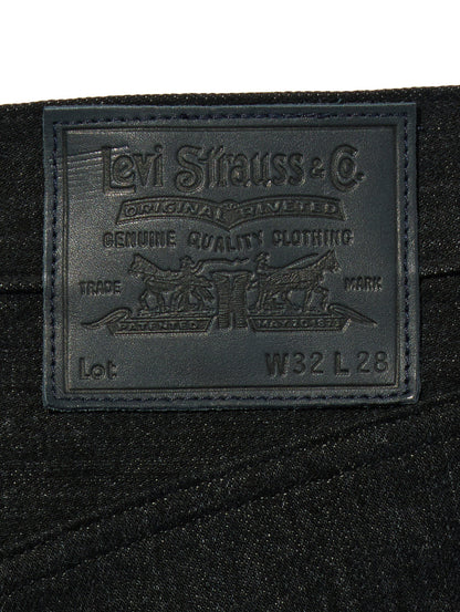 BLUETAB™ ワイドプリーツ CROP ジーンズ ブラック