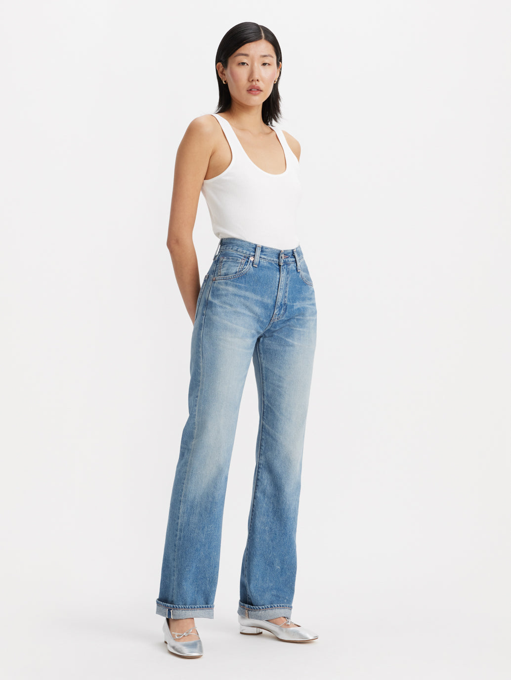 PLANK ストレート ミディアムインディゴ MADE OF JAPAN