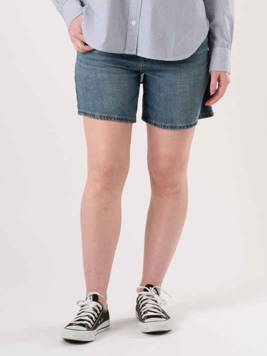 HIGH BAGGY ショートジーンズ ミディアムインディゴ 