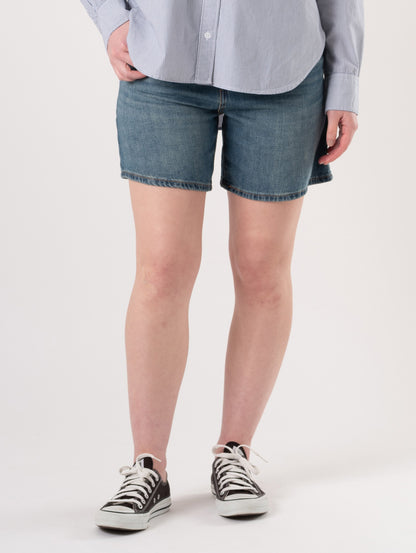 HIGH BAGGY ショートジーンズ ミディアムインディゴ 