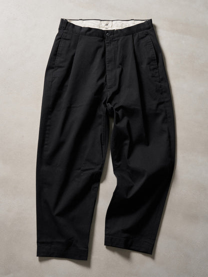 SKATE CUSTOMIZED ONE TUCK LOOSE CHINO TROUSERS S/D