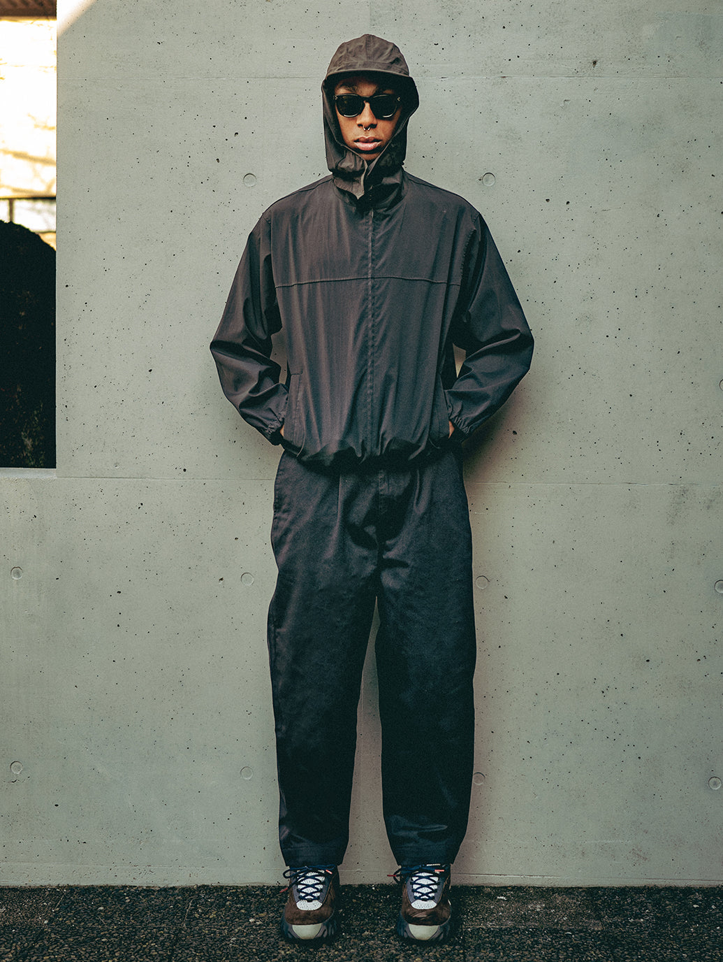 SKATE CUSTOMIZED ONE TUCK LOOSE CHINO TROUSERS S/D