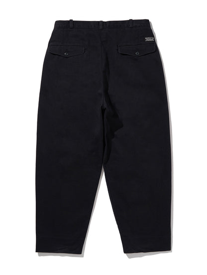 SKATE CUSTOMIZED ONE TUCK LOOSE CHINO TROUSERS S/D