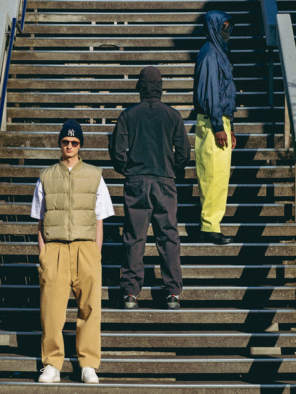 SKATE CUSTOMIZED ONE TUCK LOOSE CHINO TROUSERS S/D