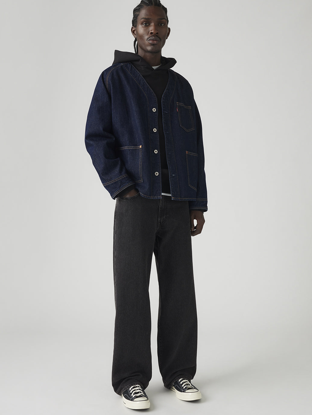 578™ バギージーンズ ブラック