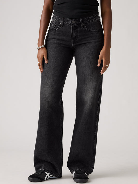 LOW LOOSE ジーンズ ブラック