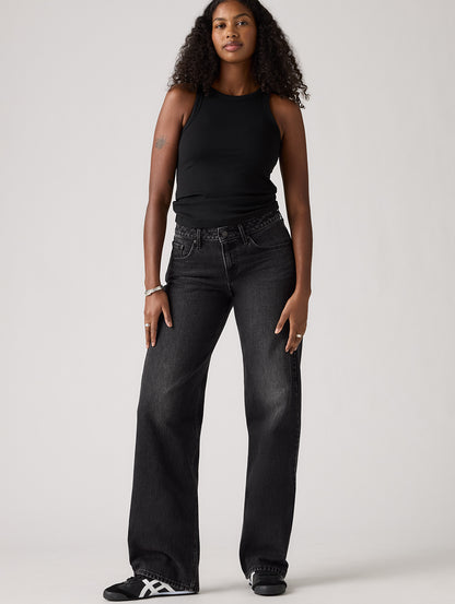 LOW LOOSE ジーンズ ブラック