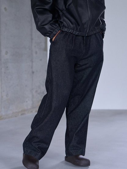 PREMIUM BLACK DENIM SLACKS