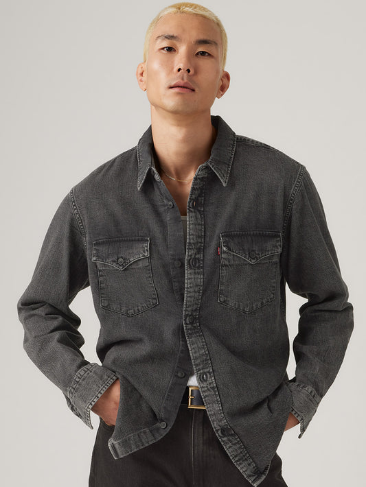 リラックスフィット ウエスタンシャツ