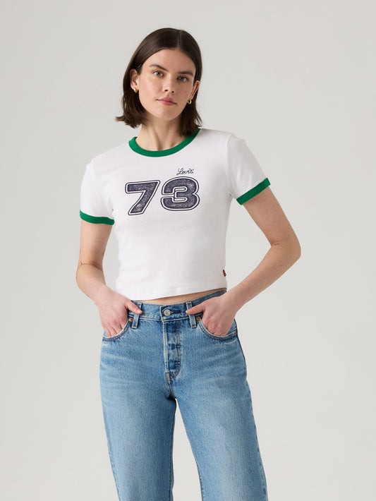 グラフィック ミニ リンガーTシャツ