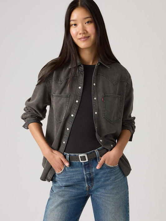 TEODORA ウエスタンシャツ