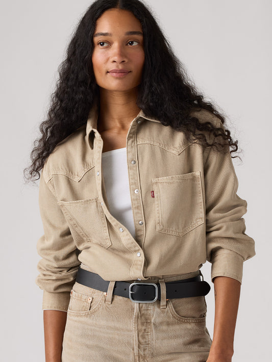 TEODORA ウエスタンシャツ