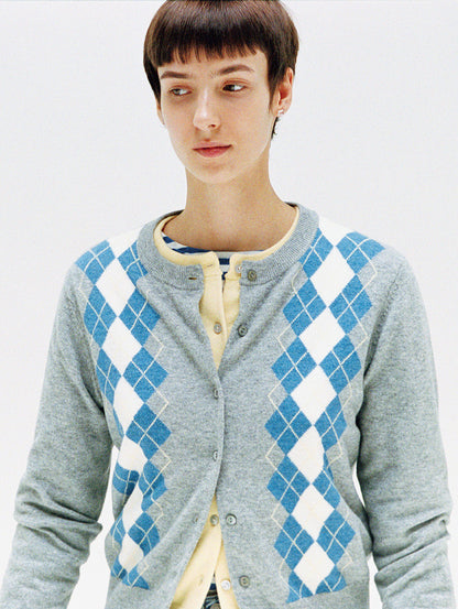 スーパーソフト クルーネックカーディガン