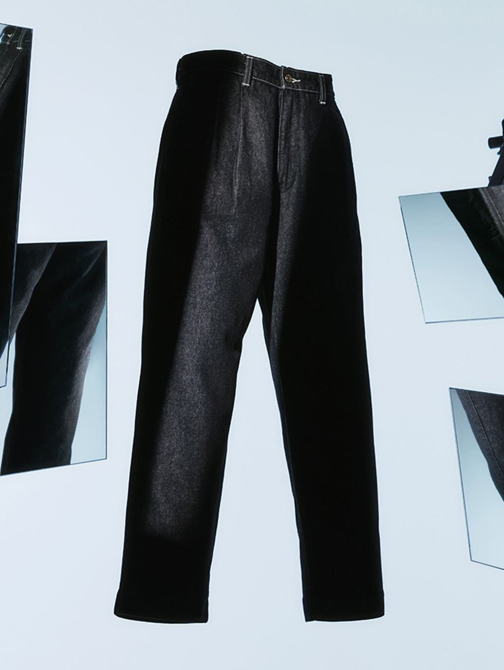 PREMIUM BLACK DENIM SLACKS