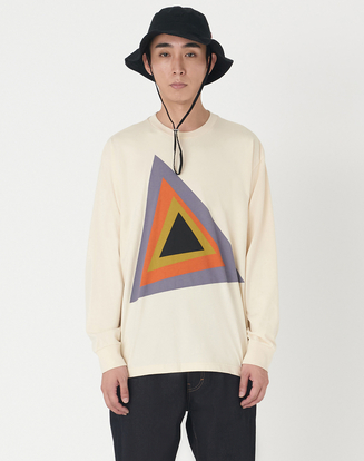 LEVI'S® SKATE グラフィック 長袖Tシャツ ベージュ PRISM CREAM