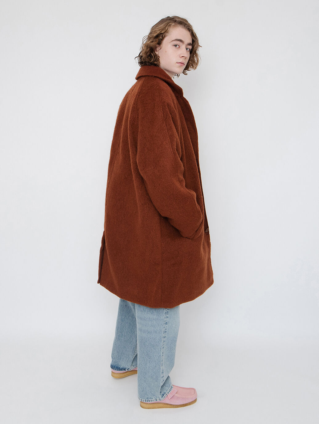 LEVI'S® MADE&CRAFTED®SLOUCHY OVERCOAT CHERRY MAHOGANY｜リーバイス 