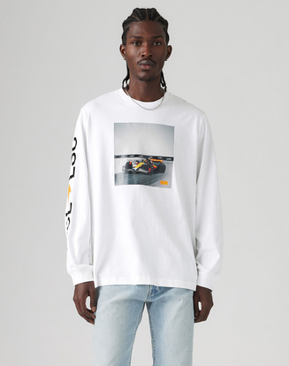 LEVI'S® x MCLAREN グラフィック ロングスリーブTシャツ ホワイト