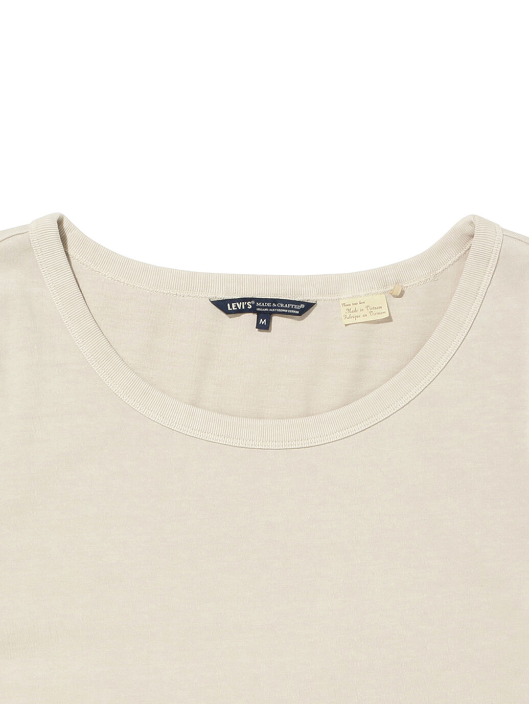 LEVI'S® MADE&CRAFTED®SHOULDER CREW Tシャツ CRYSTAL GRAY