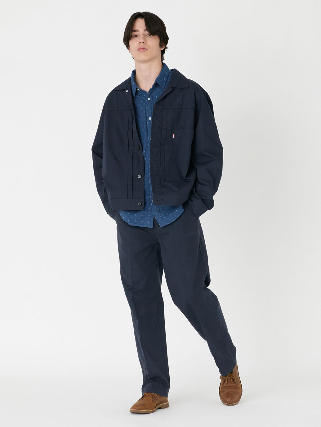 TYPE I トラッカージャケット ブルー NAVY BLAZER｜リーバイス® 公式通販