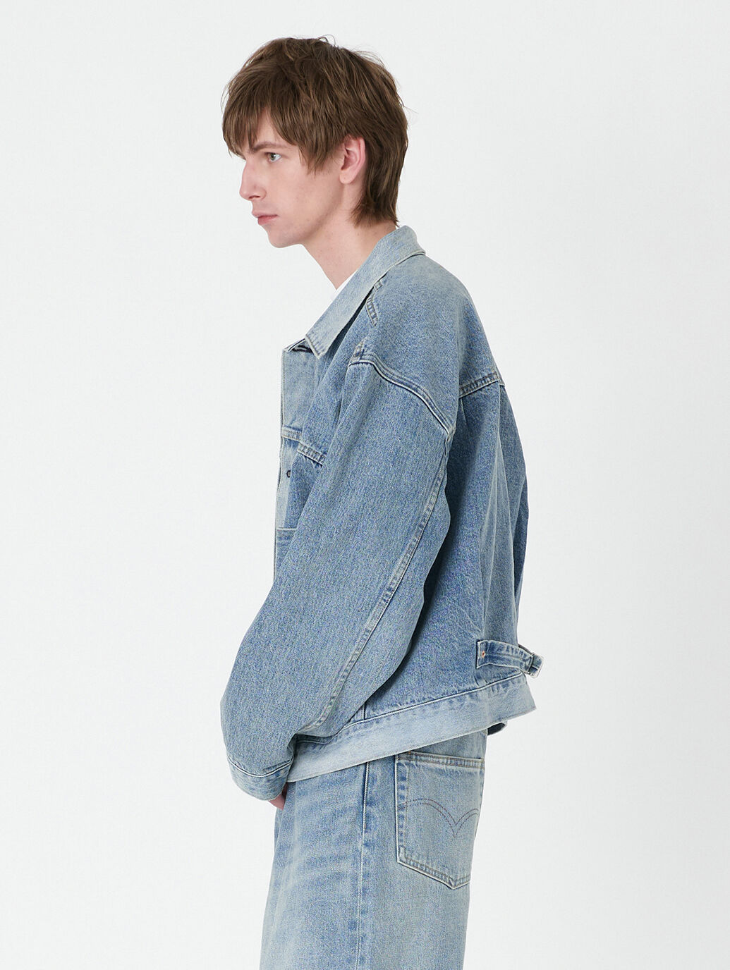 Levi's®X BEAMS SUPER WIDE トラッカージャケット ライトインディゴ ...